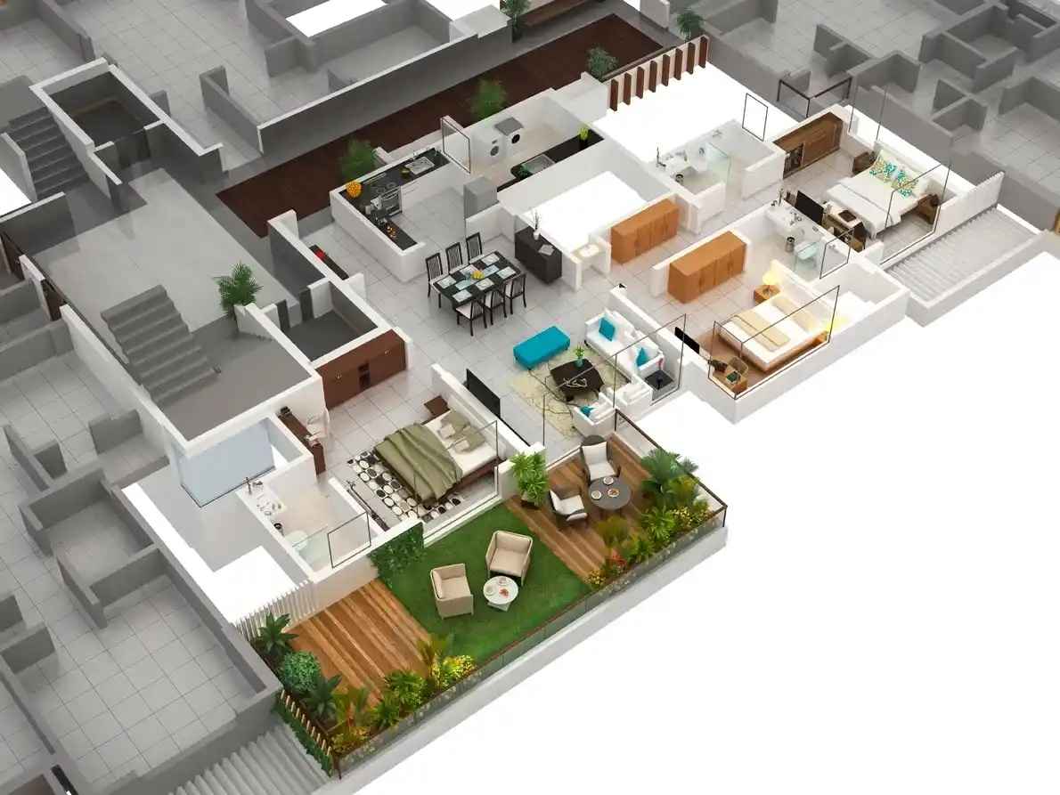 3 BHK Home Layout