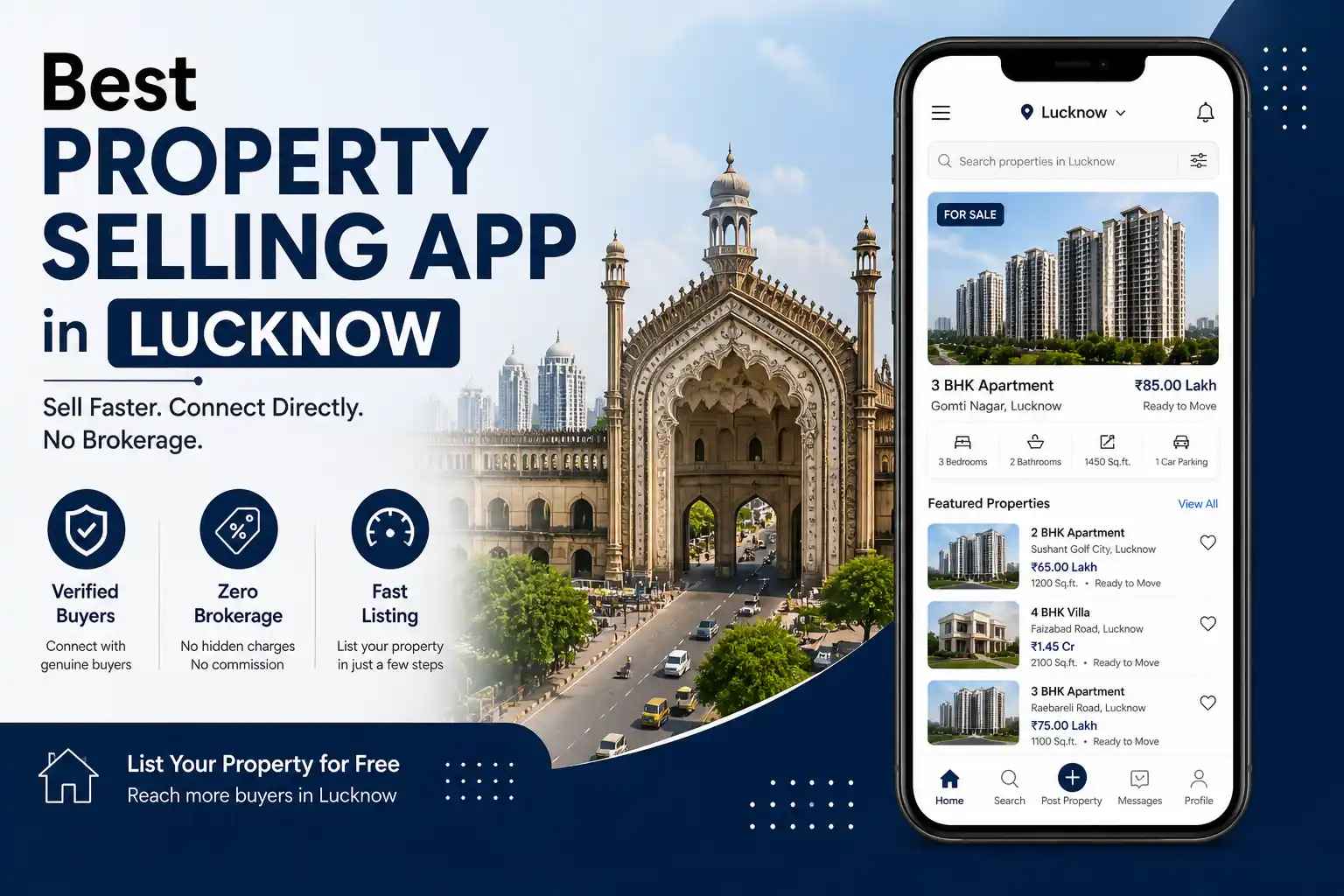 Best Property Selling App in Lucknow | Sell Homes