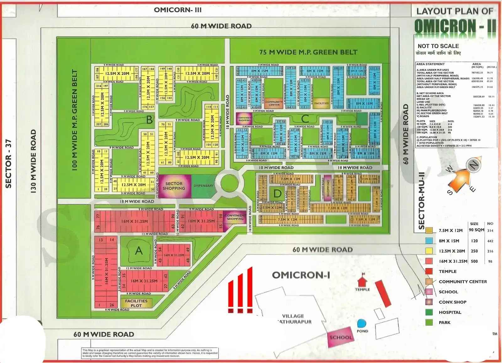 Residential view of Greater Noida Map