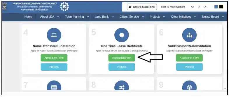 One Time Lease Certificate