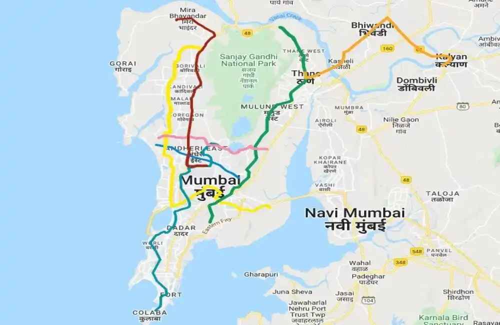 Delhi Metro green Line route