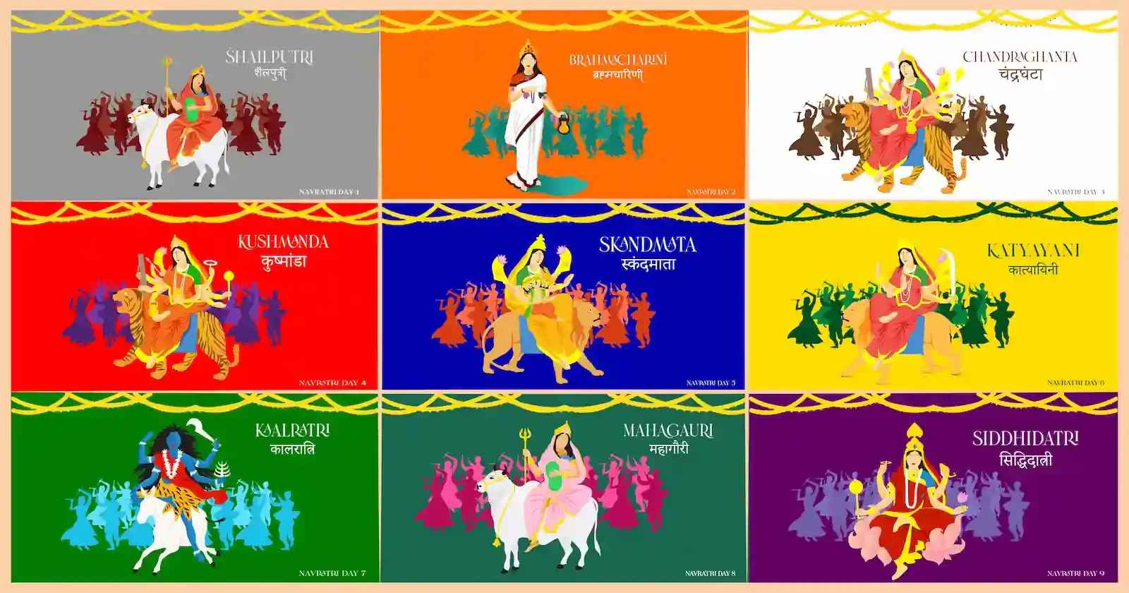 All colours of Navaratri