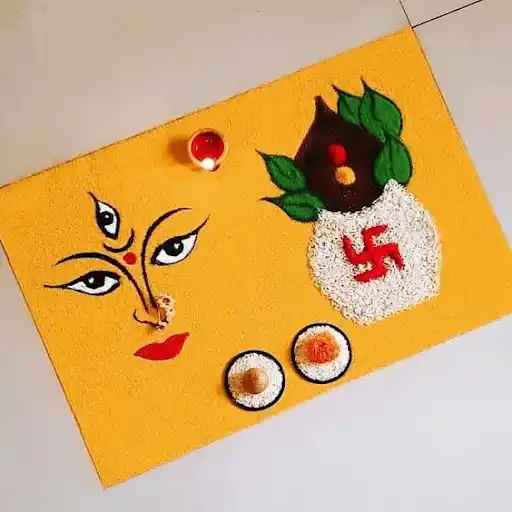 Navaratri Orange Color
