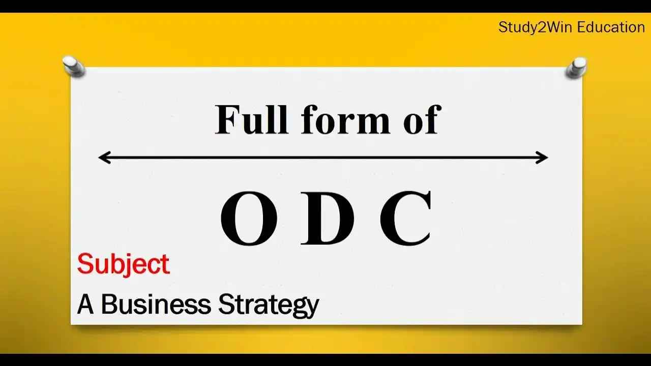 ODC Full Form