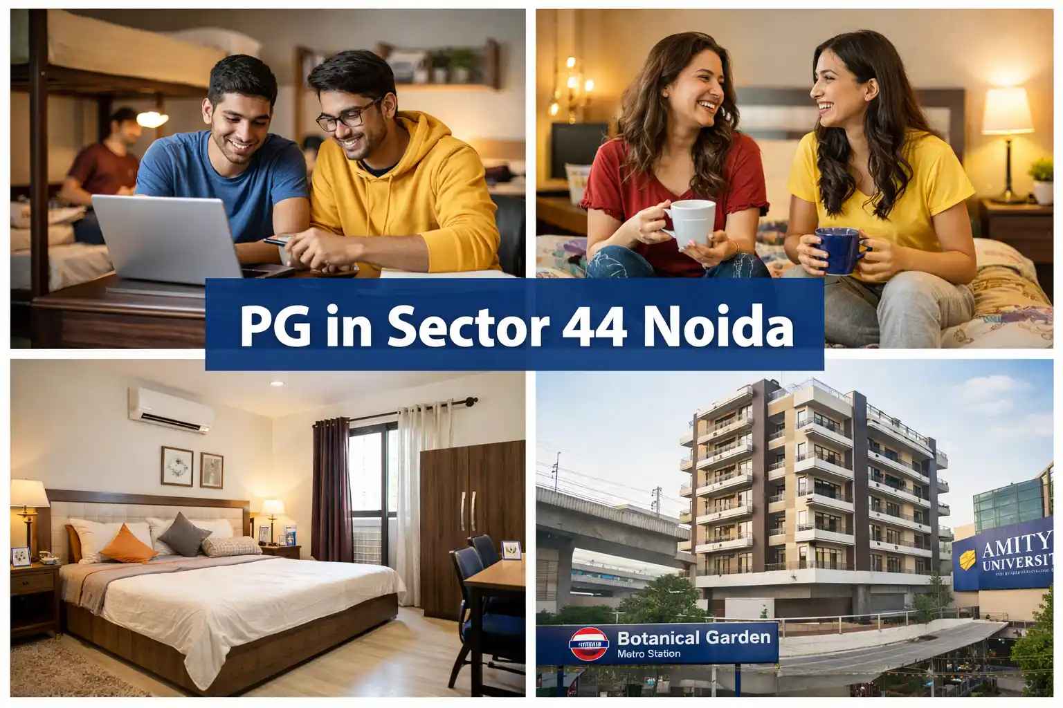 PG in Sector 44 Noida | Boys, Girls & Furnished PG Near Amity