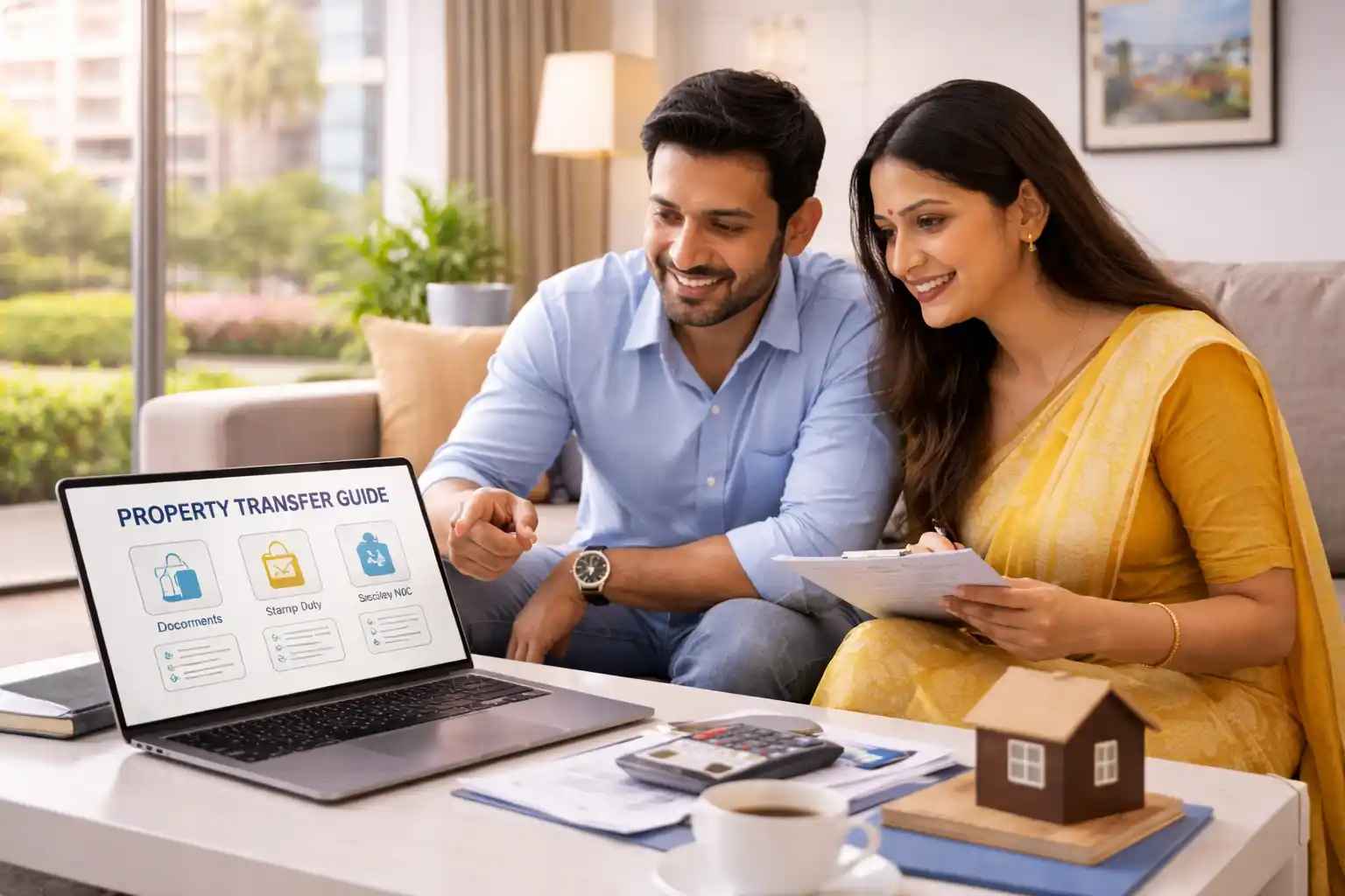 Step-by-step process of flat transfer in a housing society