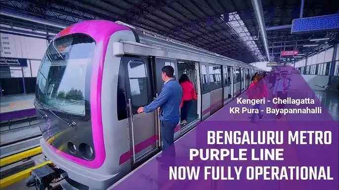 Purple line Metro Bangalore : Route Map, Timing, Fare, Stations