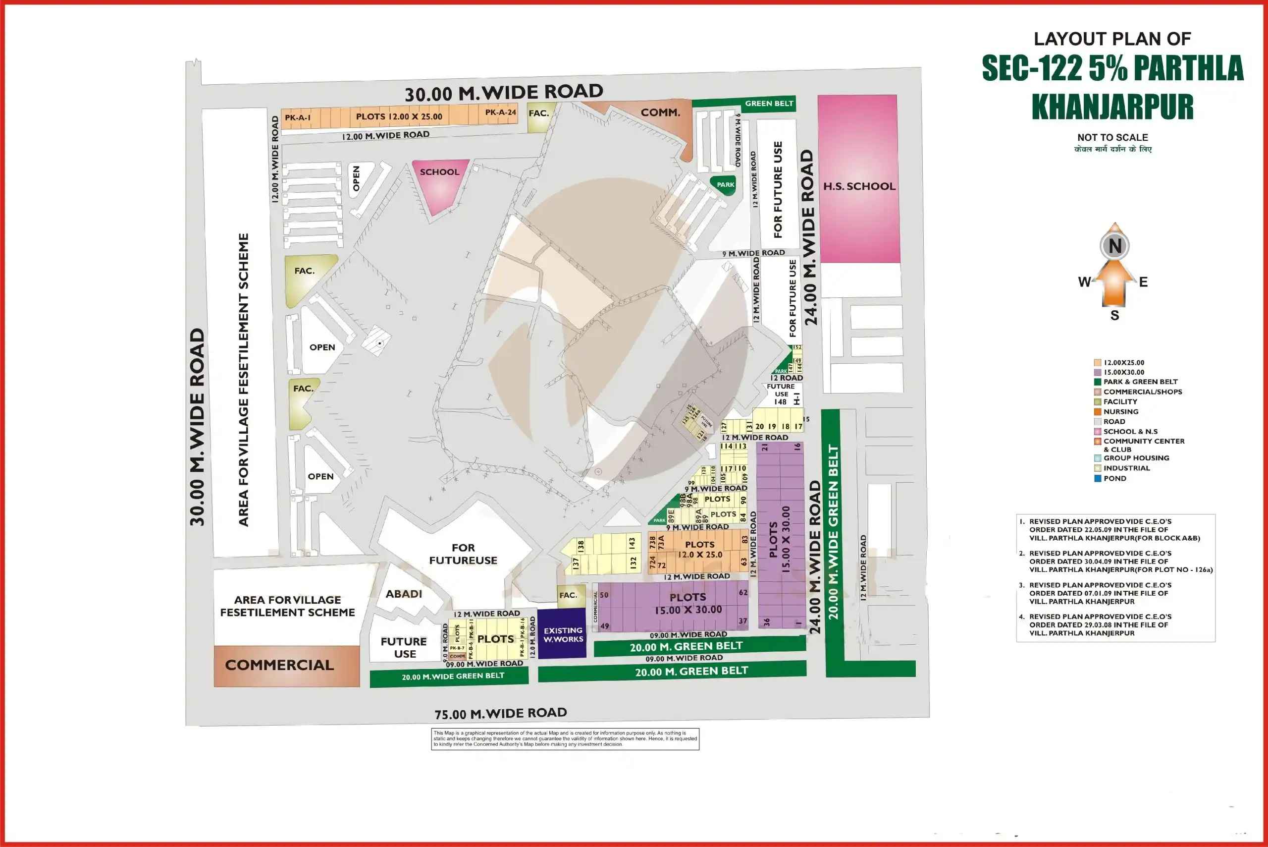 Sector 122 Noida aerial view
