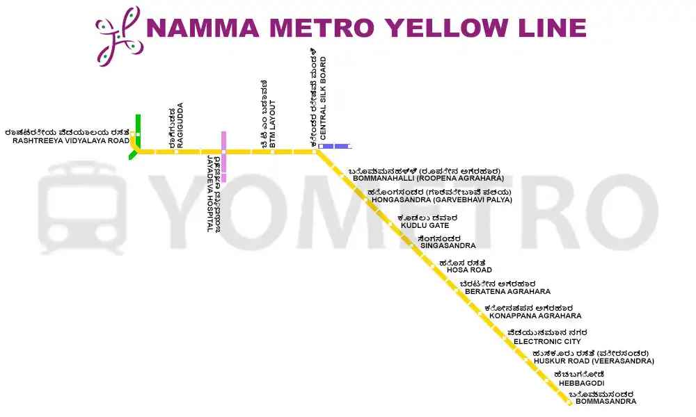 bangalore-yellow-line-map