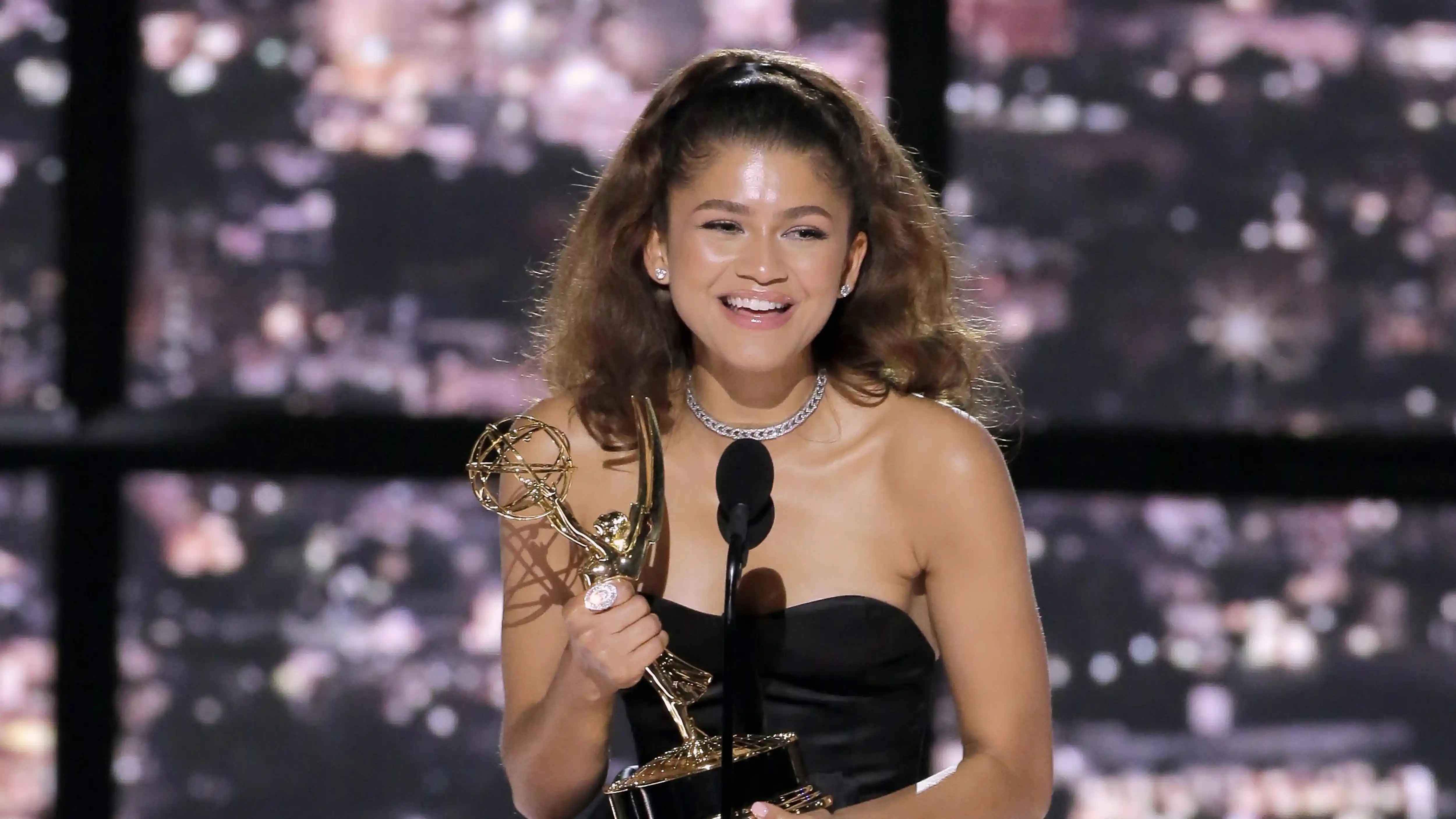 Zendaya at an awards ceremony